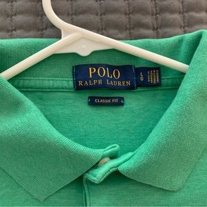 Large green polo classic fit